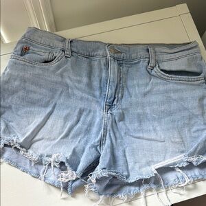 Hudson Gracie Jeans Blue Jean Shorts Distressed Frayed Hem